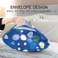 thumbnail image 4 of Yayeee Pillowcase Standard Size Set of 2 Satin Wrinkle Resistant Pillow Case, Green Dots, 4 of 8