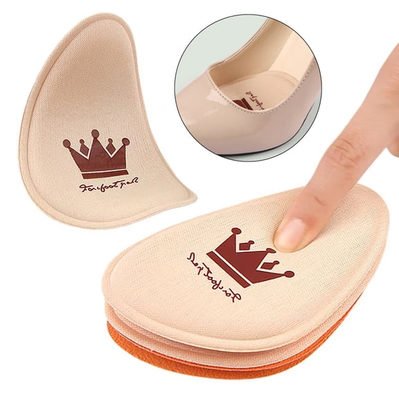 2/5Pairs Forefoot Pads for High Heels Non-slip Pain Relief Insert Half Insoles Front Foot Cushion Foot Care Shoe Pads Insoles