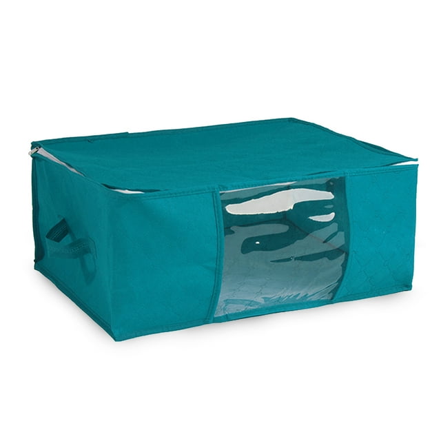 Labymos Clothes Storage Organizer Clothes Storage Bag with Reinforced Handle for Comforters Blankets Bedding