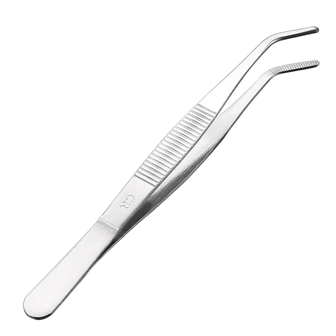 6.3Inch Stainless Steel Tweezers with Curved Serrated Tip Walmart