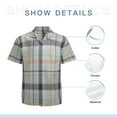 thumbnail image 7 of High Quality Hawaiian Shirts for Men Short Sleeve Aloha Beach Shirt Floral Summer Casual Button Down Shirts Blouses HNRKX3, 7 of 7