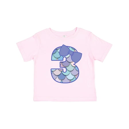 

Inktastic 3rd Birthday Mermaid 3 Year Old Girl Gift Toddler Toddler Girl T-Shirt