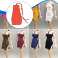 thumbnail image 1 of Vestido de mujer a escala 1:6, informal, elegante, minivestido para muñeca, falda corta, disfraz para crear tus propias muñecas, figura de acción de Naranja, 1 of 10