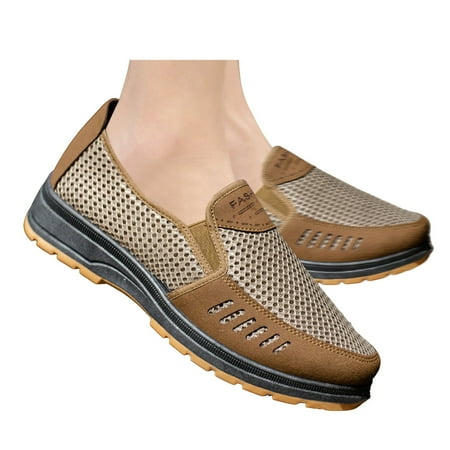 Mepaouo Men s Orthopedic Slip on Loafers Walking Hiking Shoes Fashion Sneakers for Foot Heel Pain Relief