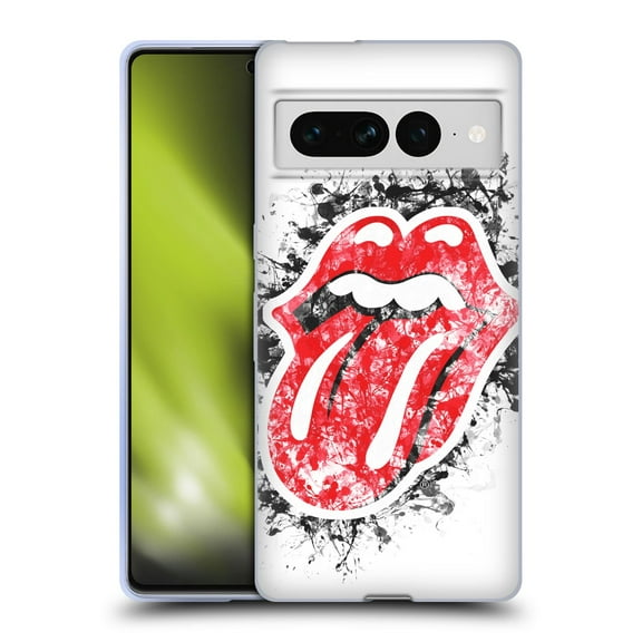 Head Case Designs Officially Licensed The Rolling Stones Licks Collection Distressed Look Tongue Soft Gel Case Compatible with Google Pixel 7 Pro