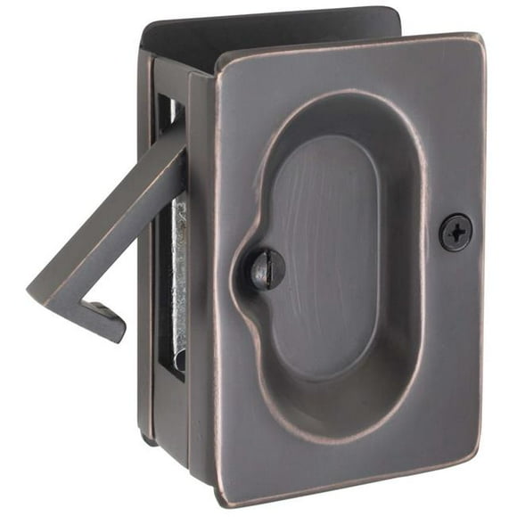 Emtek 2101US26 Passage Pocket Door Lock, Bright Chrome