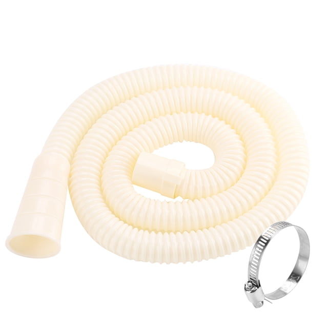 Manguera de drenaje Universal para lavadora, tubo de agua de salida con abrazadera de acero inoxidable, accesorio de 1m