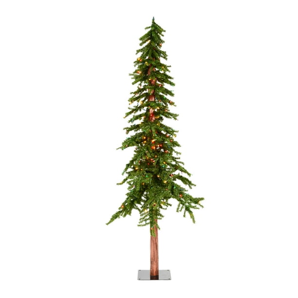 Vickerman PreLit 7' Natural Alpine Artificial Christmas Tree