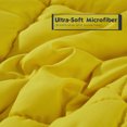 thumbnail image 5 of HIG Reversible Lightweight Comforter - All Season Down Alternative Comforter King Summer Duvet Insert Yellow Quilted Bedding Comforters with Corner Tabs King/Cal.King Size Yellow/Light Grey, 5 of 9