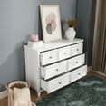 thumbnail image 3 of Modern Farmhouse 7 Drawer Dresser Chests, Dressers for Bedroom, Wood Rustic TV Stand of Drawers Closet Organizer & Storage Clothes for Living Room, Hallway, 3 of 12