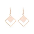 thumbnail image 1 of Pendientes colgantes cuadrados chapados en concha blanca para mujer, joyería, pendiente geométrico de boda, 1 of 3