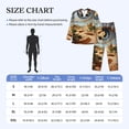 thumbnail image 4 of Lsque Surreal Desert Eye Landscape Pattern Long Sleeve Pajama Set for Men - Soft 2-Piece Sleepwear and Loungewear Set with Pockets, Comfy Nightwear-XX-Large, 4 of 7