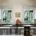 thumbnail image 4 of Dog Print Kitchen Curtains 36 Inch Short - 3 Panel Set, Cute Puppy & Floral Design, Rod Pocket Pet Lover Curtains 100% Polyester, Paw & Bone Pattern for Kitchen, Living Room, Bedroom, Easy Wash, 4 of 6