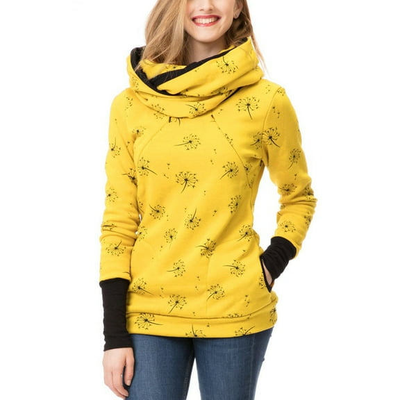 Hvyesh 3 in 1 Maternity Kangaroo Hooded Sweatshirt for Baby & Mother,Maternity Carrying Parka for Back or Chest Wear, Baby Carriers Holder Hoodie Pregnant Maternity Sweater Women Fall S-XL