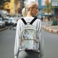 thumbnail image 7 of Casual White Cat with Blue Eyes Backpack for School,College and Travel, Water Resistant Bookbag,, 7 of 7