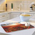 thumbnail image 6 of Red Poppies Dish Drying Mat Dish Drainer Rack Mats Water Absorbent Non-Slip Easy Clean Heat Resistant for Kitchen Counter, 6 of 8