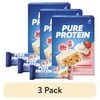 (3 pack) Pure Protein Bars, Strawberry Greek Yogurt, 20g Protein, Gluten Free, 1.76 oz, 4 Ct