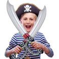 thumbnail image 4 of 12 espadas piratas inflables, accesorios para escenario de Cosplay, cuchillo inflable esqueleto de 70cm, 4 of 5