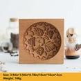 thumbnail image 2 of 3D Carved Wooden Cookie Mold: Embossing Cutter, DIY Biscuit Press, Gingerbread Stamp, Chocolate Mould - Provance Rose (Raspberry), 2 of 8