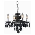 thumbnail image 2 of Elegant Lighting V7804D15G-RC 12 x 15 in. Rococo 4 light Gold Pendant - Royal Cut Crystals, 2 of 2