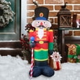 thumbnail image 3 of Navideña modelo inflable luminoso Papá Noel inflable 2 4 m (US-3), 3 of 9