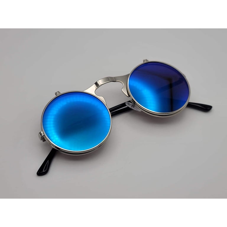 Steampunk Goggles Glasses Round Sunglasses Emo Retro Vintage  display picture 1