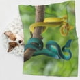 thumbnail image 6 of Naloa Blue Viper And Yellow Viper Snake Dog Blanket, 3 Sizes Cat Blanket for Indoor Cats Large Medium Small Dog Gifts-Medium, 6 of 8