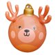 thumbnail image 3 of Adorno navideño inflable con forma de bola colgante, decoración navideña, bola de astas inflable para de al libre., 3 of 9