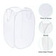 thumbnail image 3 of Cesto de Ropa de Malla Uxcell, Cestas de Ropa Plegables, Blanco, 3 of 7