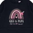 thumbnail image 3 of Inktastic Gigi and Papa Love Me Rainbow Baby Sweatshirt, 3 of 4