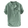 thumbnail image 1 of Floenr Mens T Shirts,Men Casual Short Sleeve Pocket T Shirt Pullover Tees Lightweight Curvedv Hem Summer Beach Tops, 1 of 2
