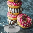 thumbnail image 4 of 2 cortadores redondos de acero inoxidable para donas, reutilizables, herramientas profesionales para cortar galletas y donas., 4 of 6