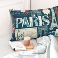 thumbnail image 5 of Kdxio Cotton Pillow Cases 20"x30" Pillowcases,Soft and Breathable Bedroom Pillow Cases-France and Paris, 5 of 8
