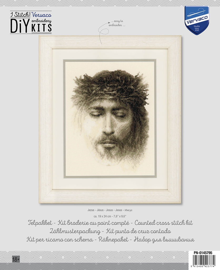 Vervaco Counted Cross Stitch Kit Jesus PN-0145795