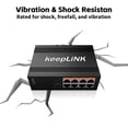 thumbnail image 4 of Conmutador PoE industrial KeepLink de 8 puertos Gigabit PoE+ no gestionado, 4 of 7
