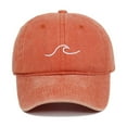 thumbnail image 2 of Bibifish Mens Womens Baseball Cap Ocean Wave Embroidered Pattern Vintage Washed Retro Beach Travel Hats, 2 of 3