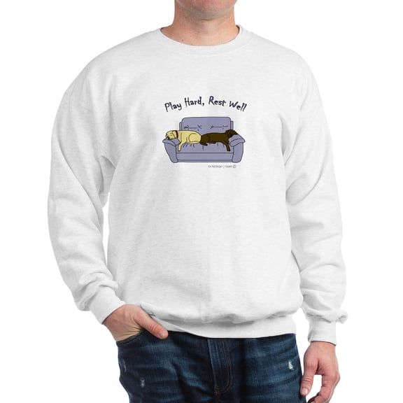 CafePress - Play Hard Rest Well More Color Combos Sweatshirt - Crew Neck Sweatshirt