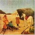 thumbnail image 1 of Ceramic Tile Mural-Jean-Jacques Rousseau Poster Art Tile Mural Home Decor Decor. 32" w x 32" h using (16) 8 x 8 ceramic tiles, 1 of 3