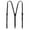 Brown, variant on CTM Coated Leather 1/2 Inch Clip-End Suspenders (Women)