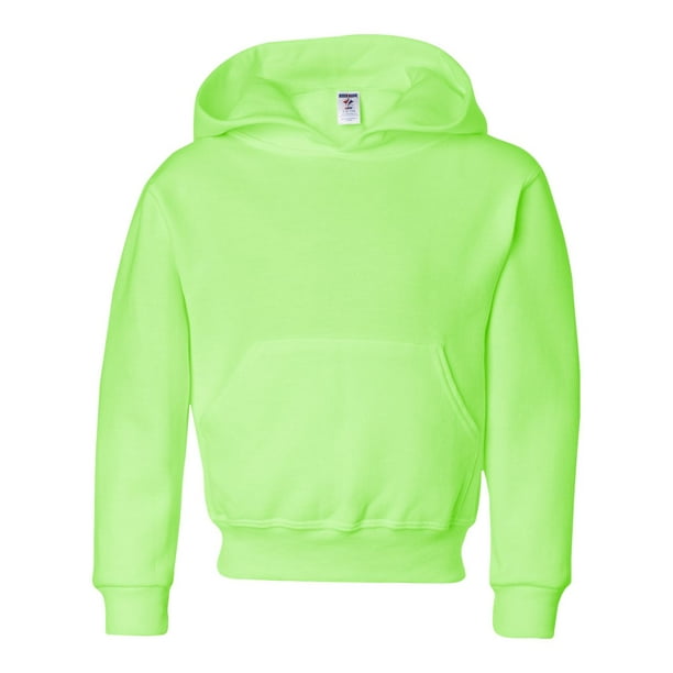 NuBlend Youth Hooded Sweatshirt S Neon Green Walmart