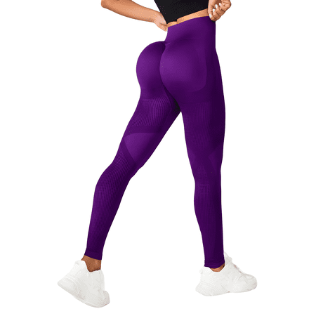 Estella's High-Waisted Purple Workout Leggings for Women - Premium Performance Activewear