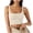 Pink, variant on Wenini Women's Crop Tops Square Neck Sleeveless Ribbed Knit Slim Fit Basic Casual Summer Tank Tops, Blue M