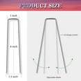 thumbnail image 2 of SUSWIM 60 Pack Galvanized Landscape Staples Garden Stakes Plant Cover Stakes 6 Inch 12 Gauge Lawn Staples Fence Stakes Ground Stakes for Landscaping Securing Weed Barrier Fabric, 2 of 5