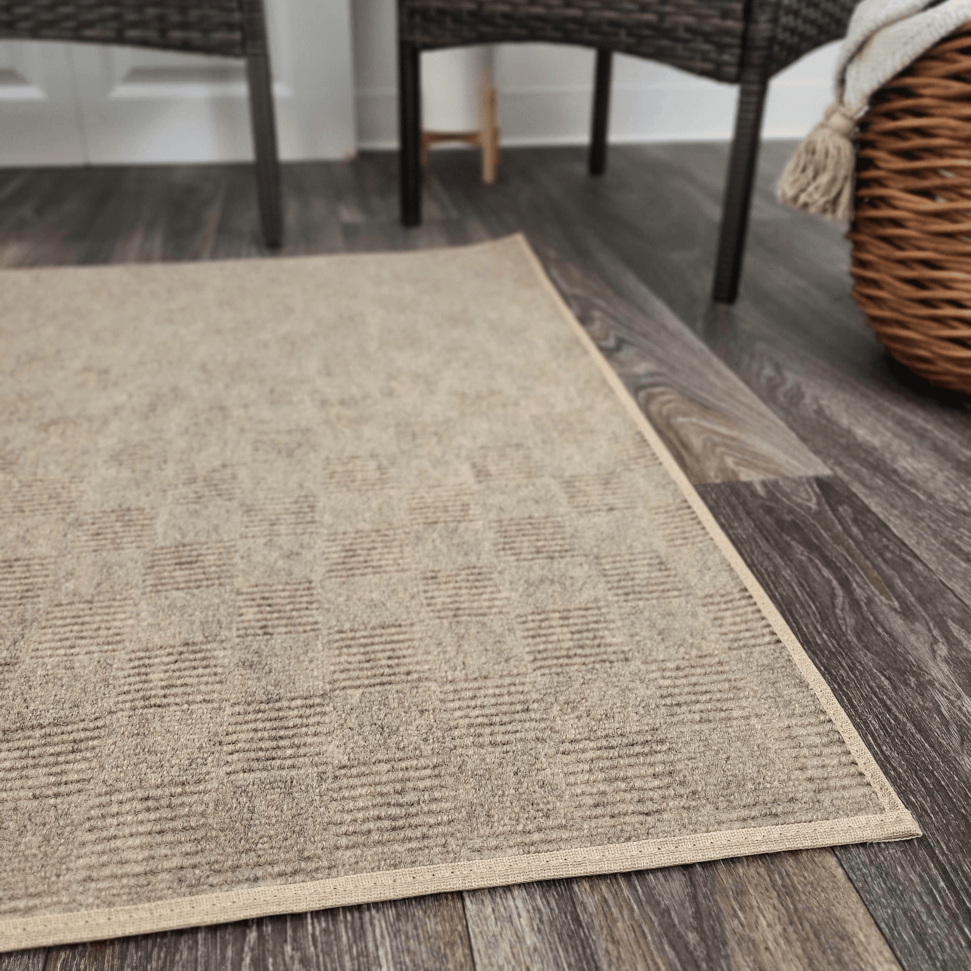 Koeckritz Rugs 8'x10' Chestnut Patchwork Indoor/Outdoor Rug Soft, Durable & Easy to Clean