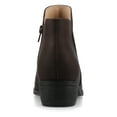 thumbnail image 4 of Journee Solarah Pull-on Almond Toe Block Heel Comfort Casual Ankle Bootie, 4 of 9