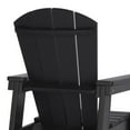 thumbnail image 5 of WestinTrends Malibu Kids Outdoor HDPE Adirondack Plastic Patio Chair, Black, 5 of 15