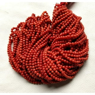 Red Coral Stick Beads