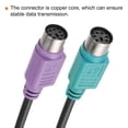 thumbnail image 3 of Uxcell 4Pcs USB to Dual PS/2 Adapter Cable 6P 1FT PS/2 Female to USB 2.0 Male Converter Built-in Chip Connector, 3 of 5