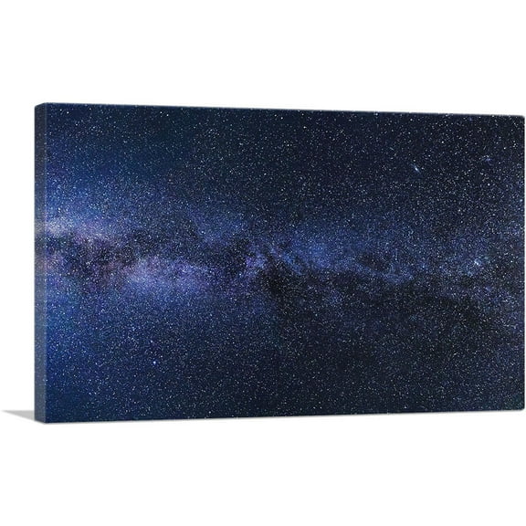 ARTCANVAS Blue Stars and Nebula in Space Hubble Telescope Canvas Art Print - Size: 26" x 18" (0.75" Deep)