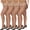 Brown, variant on 4 Pairs Plus Size Pantyhose for Women 20 Denier Sheer Stocking